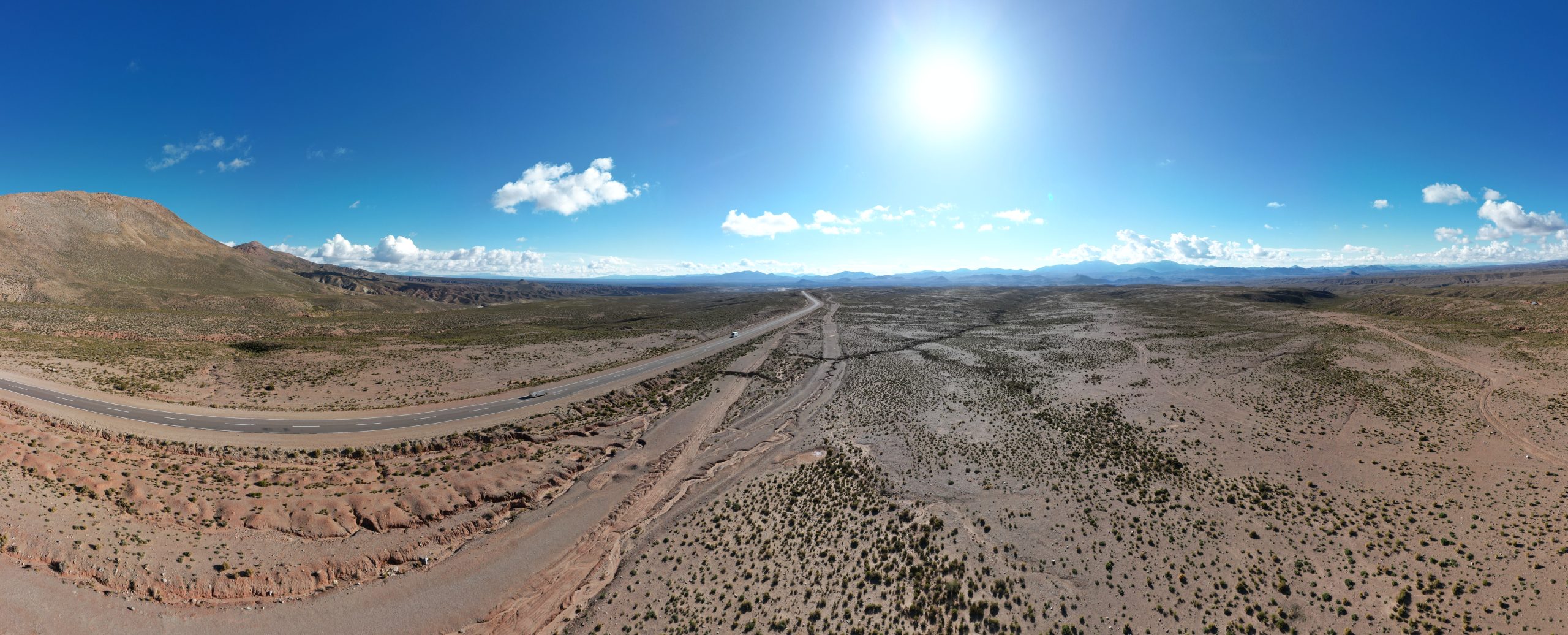 drone panorame of our breakfast spot pointed towards east